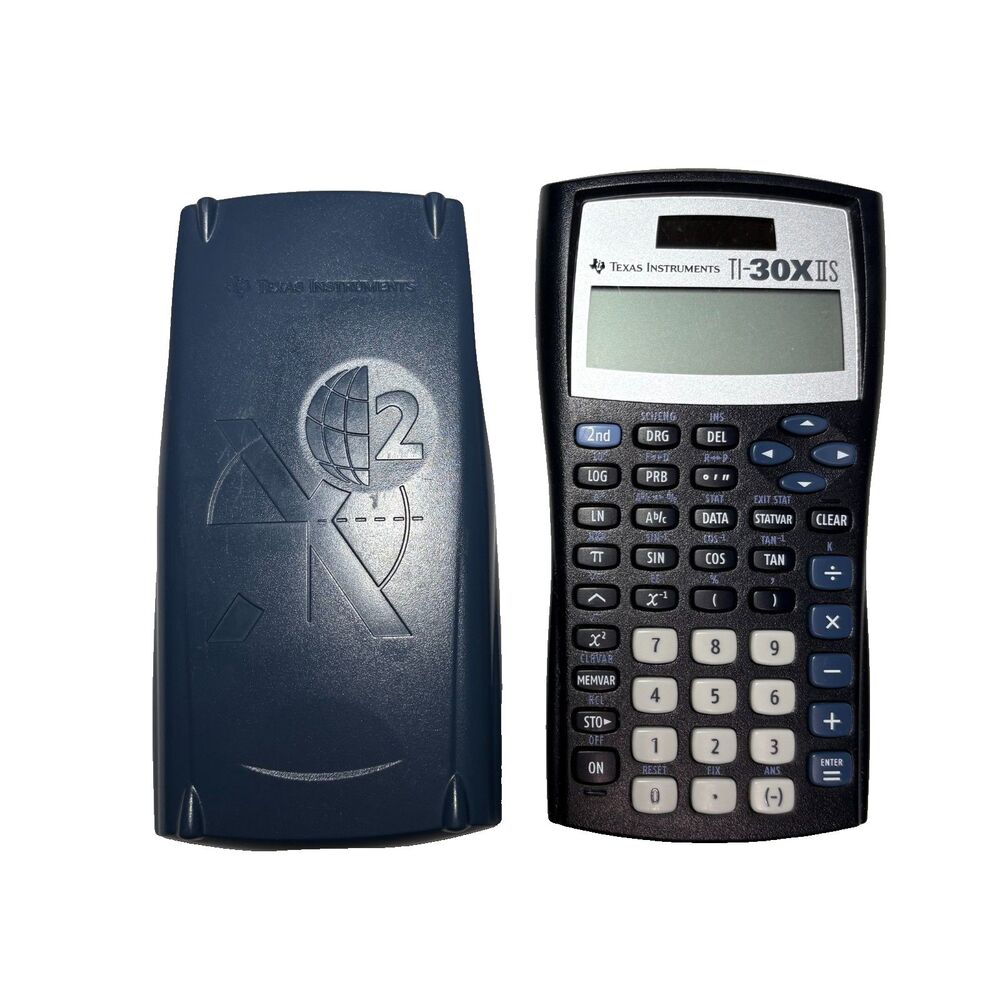 Texas Instruments TI-30X IIS Scientific Calculator School Solar TESTED WORKS